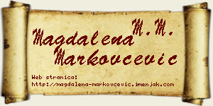 Magdalena Markovčević vizit kartica
